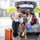 Family renting a car from car rental in Singapore