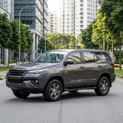 Toyota Fortuner 2.7A, side angle preferred, rear license plate blank